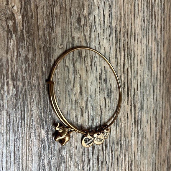 Alex and Ani Gold Elephant Bracelet - Picture 2 of 4